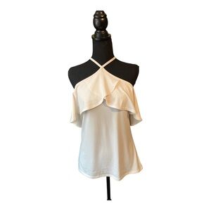 Express White Off the Shoulder Strappy Top S/P